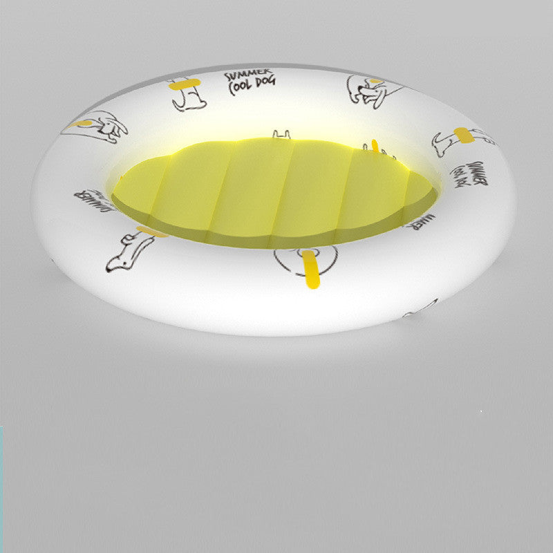 HKM-1982653 Breathable Ice Silk Pet Nest with Oxford Cloth - Available in Small and Large Sizes
