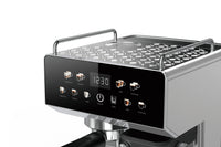 HKM-198291 6 in 1 Electric Espresso Coffee Maker with Built-in Milk Frother and 15 Bar Pressure