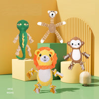 HKM-1983421 Lizard Plush Dog Toy - Bite-Resistant Molar Training Tool for Puppies and Small Dogs