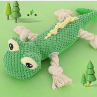 HKM-1983421 Lizard Plush Dog Toy - Bite-Resistant Molar Training Tool for Puppies and Small Dogs
