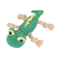 HKM-1983421 Lizard Plush Dog Toy - Bite-Resistant Molar Training Tool for Puppies and Small Dogs