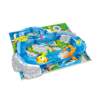 HKM-198355 Kids Water Fishing Game Track Toy Set for Bath Time Fun - Ages 2 to 4, Durable ABS Plastic