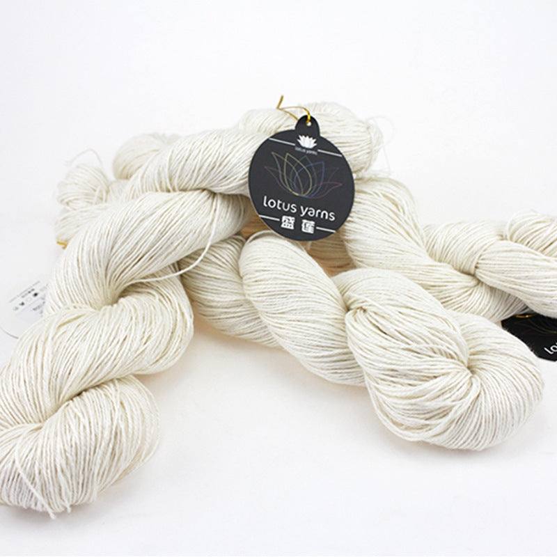 HKM-198547 Hand-Knitted Primary Color Silk Cotton Wool - 50% Silk, 50% Cotton, 100g, 330m