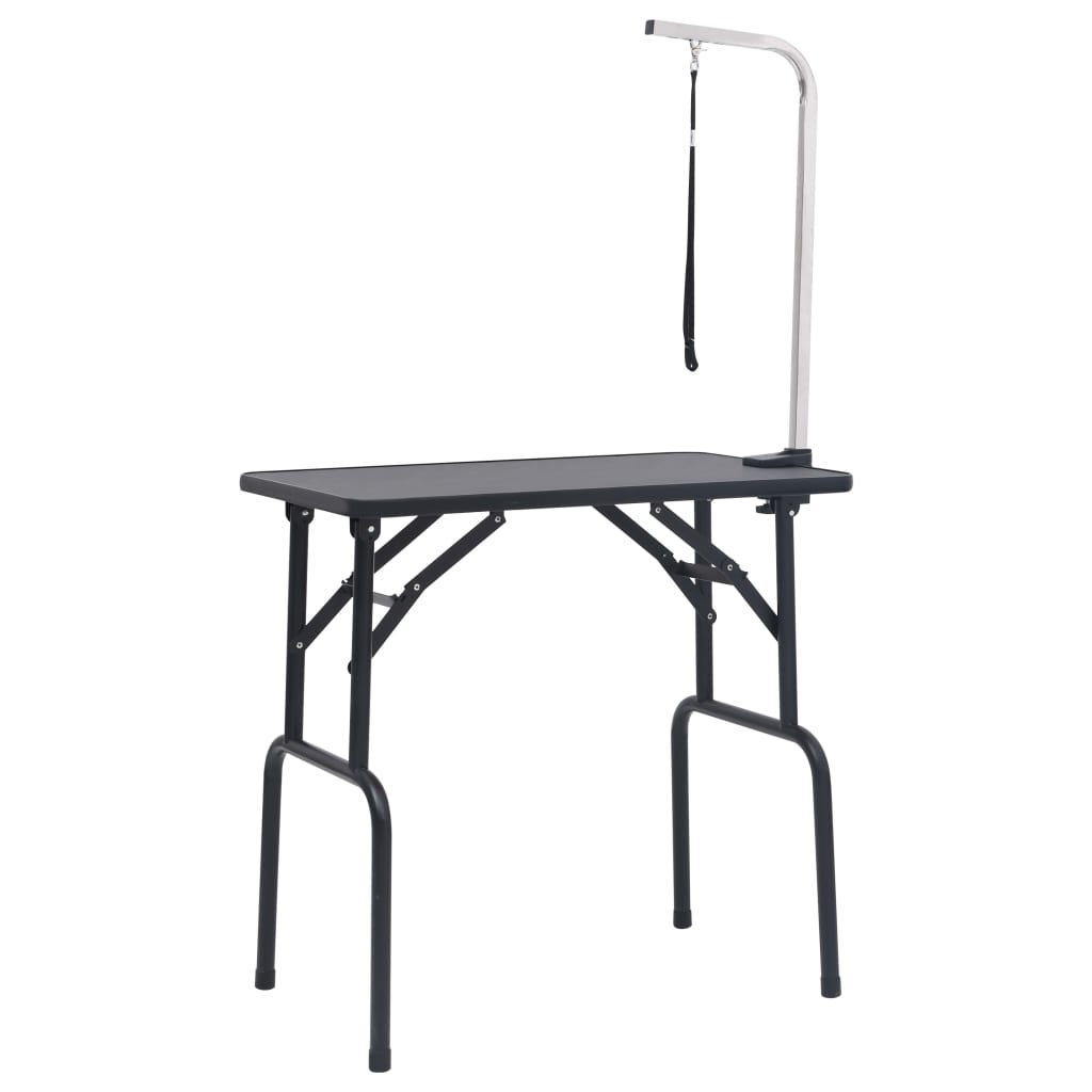 HKM-1986365 Adjustable Dog Grooming Table with Non-Slip Surface and Height-Adjustable Arm