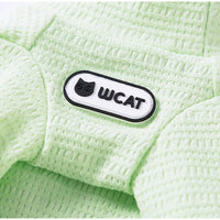 HKM-1987133 Textured Knit Striped Pet Hoodie Top for Cats and Dogs - Lightweight and Comfortable for Autumn and Winter