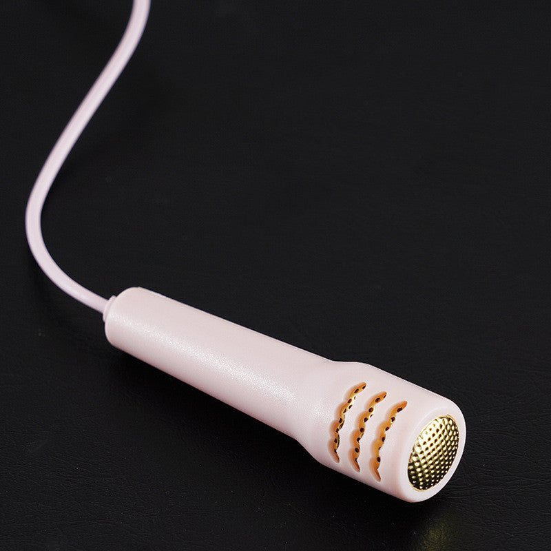 HKM-198739 Wired Mini Earphones with Microphone and Ear-Hook Design