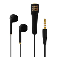 HKM-198739 Wired Mini Earphones with Microphone and Ear-Hook Design