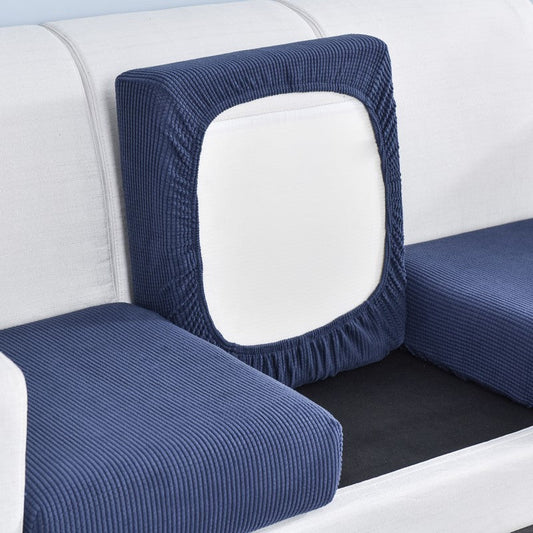 HKM-198931 Corn Velvet Polyester Sofa Cushion Cover - Modern Solid Color, Multiple Sizes Available