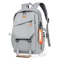HKM-198931 Custom Logo Water-Repellent Men's Backpack with Large Capacity for Travel and College Students, 17 Inch Design