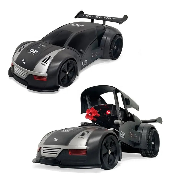 HKM-199123 Shooting Bullet RC Deformation Sports Car - Remote Control Stunt Drift Vehicle