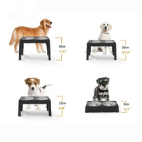 HKM-1992125 Adjustable Plastic Lifting Dog Bowl with Integrated Slow Feed Design