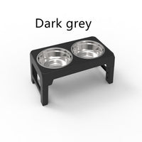 HKM-1992125 Adjustable Plastic Lifting Dog Bowl with Integrated Slow Feed Design