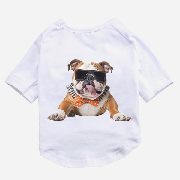 HKM-1992893 Cotton Short Sleeve Dog T-Shirt in Multiple Colors and Sizes