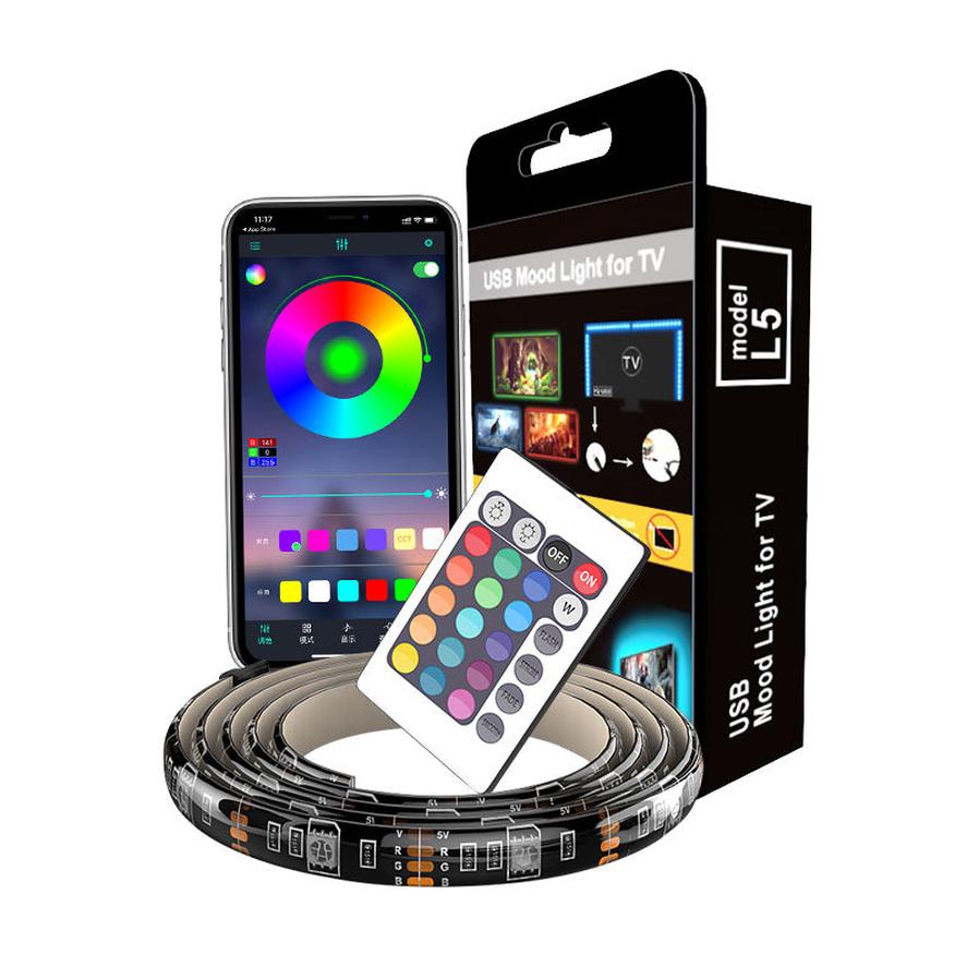 HKM-199379 Color-Changing USB Soft Light Strip with Mobile App Control
