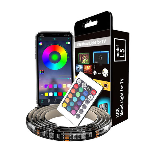 HKM-199379 Color-Changing USB Soft Light Strip with Mobile App Control