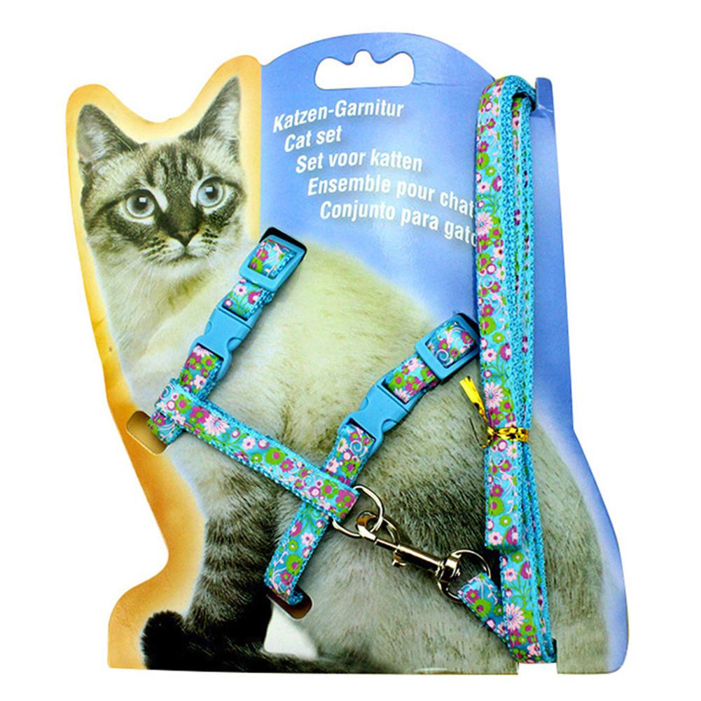 HKM-1993917 Adjustable Nylon Cat Vest Towing Rope with Chest Strap - Available in Various Colors