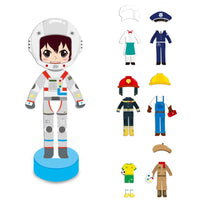 HKM-199443 Magnetic Dress-Up Puzzle Game for Kids - Educational DIY Toy for Boys and Girls, 2-4 Years