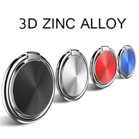 HKM-199571 360-Degree Rotating Zinc Alloy Ring Buckle for Mobile Devices and Tablets