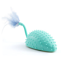 HKM-1996733 Remote Control Silicone Cat Toy Mouse with USB Charging and Teasing Feathers