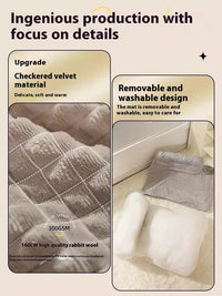 HKM-1997373 Cozy Four Seasons Removable & Washable Cat and Dog Bed with Elegant Gray Cushion
