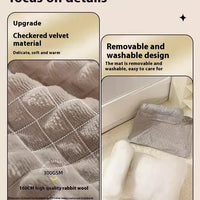 HKM-1997373 Cozy Four Seasons Removable & Washable Cat and Dog Bed with Elegant Gray Cushion