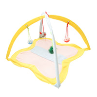 HKM-1998909 Funny Fleece Cat Stick Toy - Casual Yellow and Black Design for Playful Kitties