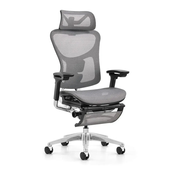 HKM-199955 Ergonomic High Back Office Chair with Footrest and 4D Armrest for Tall Individuals
