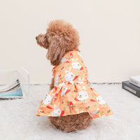 HKM-2000445 Breathable Pet Dog Princess Skirt with Cute Prints in Various Styles and Sizes