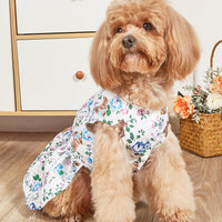 HKM-2000445 Breathable Pet Dog Princess Skirt with Cute Prints in Various Styles and Sizes