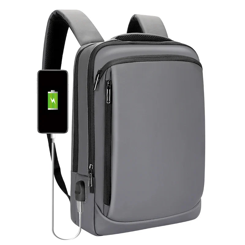 HKM-200083 Smart USB Laptop Backpack with Large Capacity and Charging Port for Men
