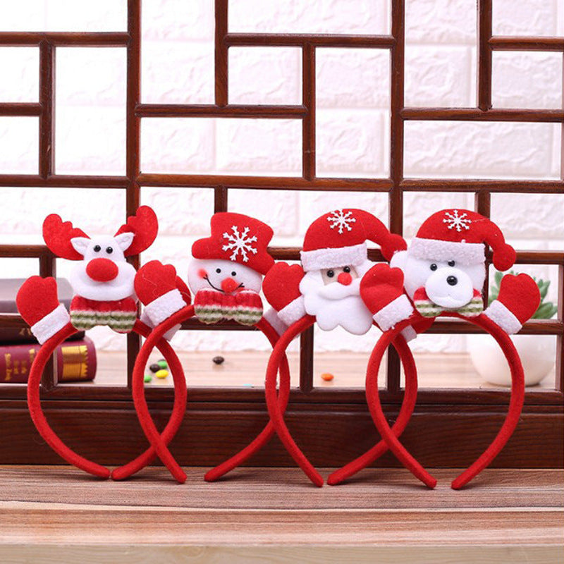 HKM-200147 Christmas Non-Woven Holiday Headband with Festive Designs