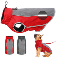 HKM-2002237 Reflective Waterproof Winter Jacket for Small to Large Dogs - Perfect for Bulldogs and French Bulldogs
