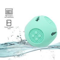 HKM-2002493 Dog Food Leakage Silicone Toys in Yellow, Sky Blue, and Green - Durable Pet Playtime Essentials