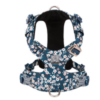 HKM-2003133 Fashionable Pet Chest Strap in Floral Red and Floral Basket Designs - Pure Cotton, Pull-Resistant, Multiple Sizes Available
