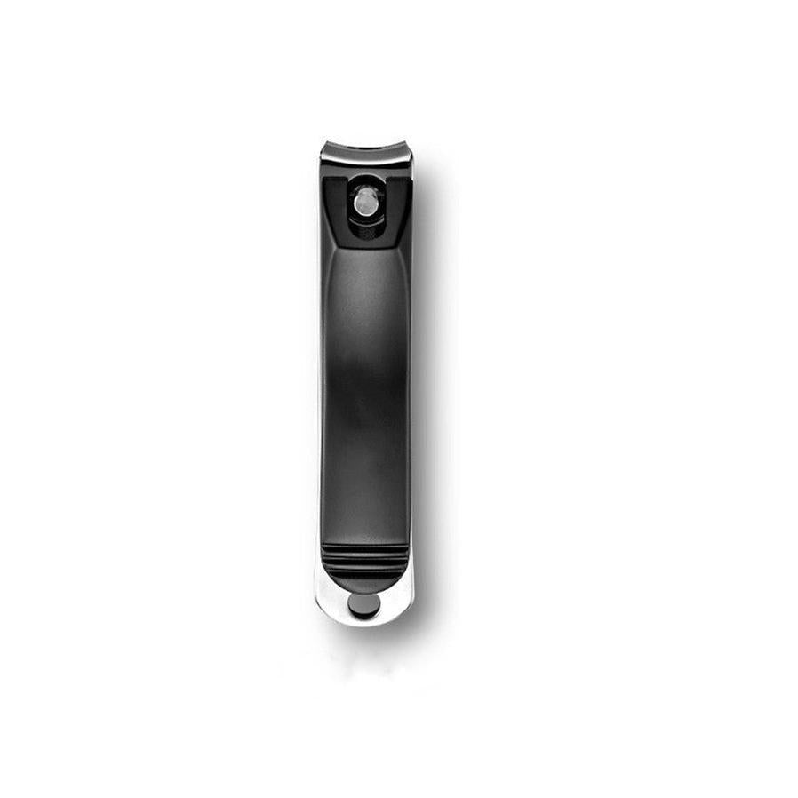 HKM-200339 Folding Portable Nail Clippers Set in Silver and Black - Stainless Steel, Available in Various Sizes