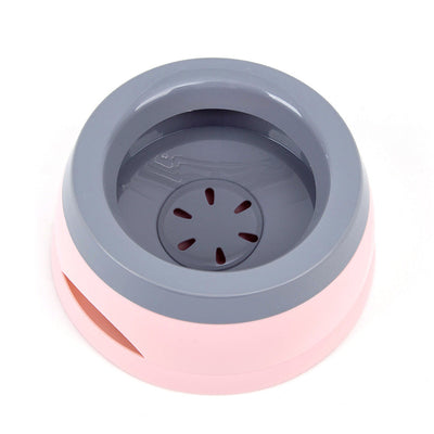 HKM-2005693 Anti-Spill Pet Car Bowl for Home and Travel - Pink, Army Green, Blue, Gray