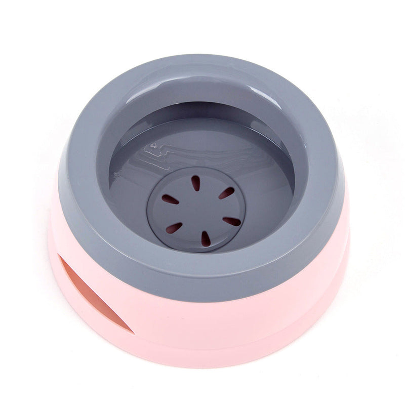 HKM-2005693 Anti-Spill Pet Car Bowl for Home and Travel - Pink, Army Green, Blue, Gray
