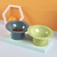 HKM-2005821 Oblique Opening Large Cat Bowl with Neck Protection in Multiple Colors