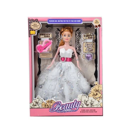 HKM-200659 11.5 Inch Educational Fashion Doll Princess Play Toy for Girls Age 2-7, ABS Material, Window Box Packaging