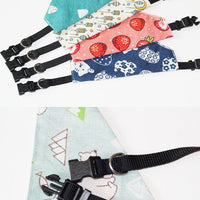 HKM-2007229 Geometric Triangle Dog Scarf & Cat Collar - Stylish Linen Accessory for Small Pets