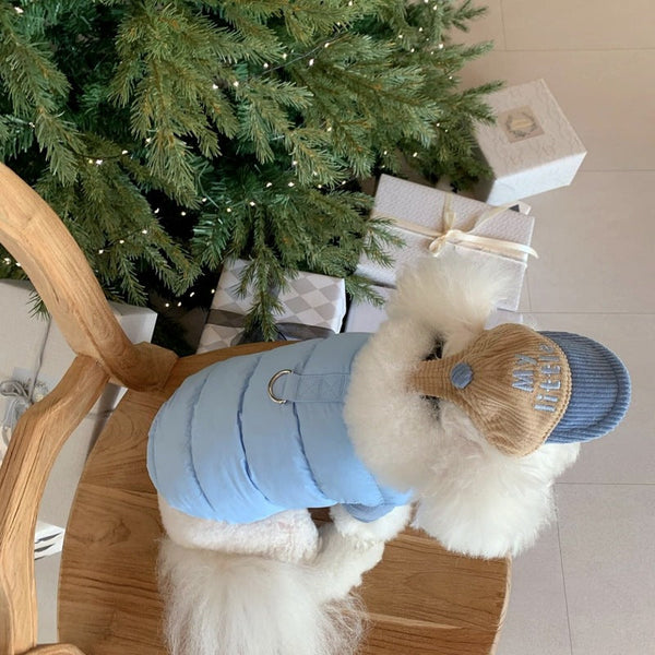 HKM-2007613 Cotton-Padded Dog Coat for Small Breeds - Available in Various Colors and Sizes