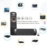 HKM-200915 Wireless QWERTY Keyboard with Air Mouse and Gyroscope for Mini PC and TV Box