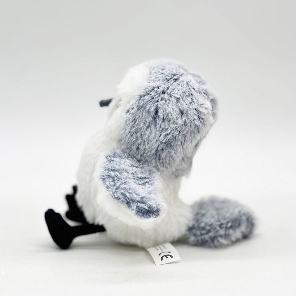 HKM-2009277 Interactive Flapping Bird Cat Toy - Automatic Plush Pet Enrichment, USB Rechargeable, 17cm