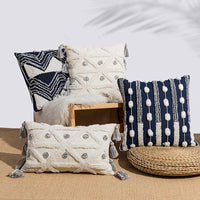 HKM-200979 Bohemian Geometric Tufted Velvet Pillowcase - 45x45cm & 30x50cm Options