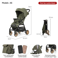 HKM-201043 Lightweight Foldable Baby Stroller Travel Pushchair with Easy Folding Design