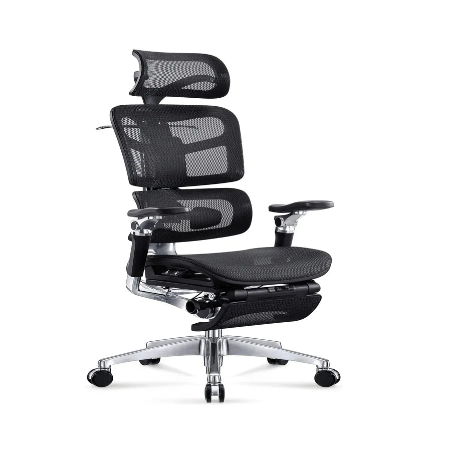 HKM-201299 Height Adjustable Ergonomic 7D Armrest Executive Mesh Office Chair
