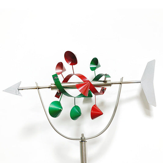 HKM-201299 Stainless Steel 360-Degree Rotating Color Weather Vane Decorative Ornament