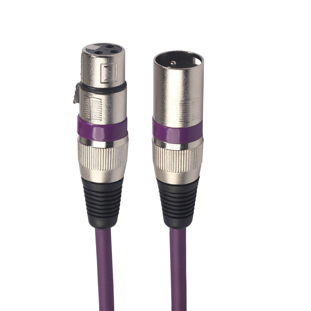 HKM-201363 Balanced XLR Male to Female Audio Cable in Multiple Colors and Lengths for Microphone Use