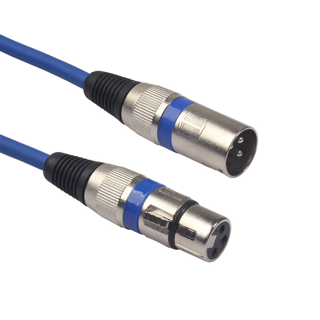 HKM-201363 Balanced XLR Male to Female Audio Cable in Multiple Colors and Lengths for Microphone Use