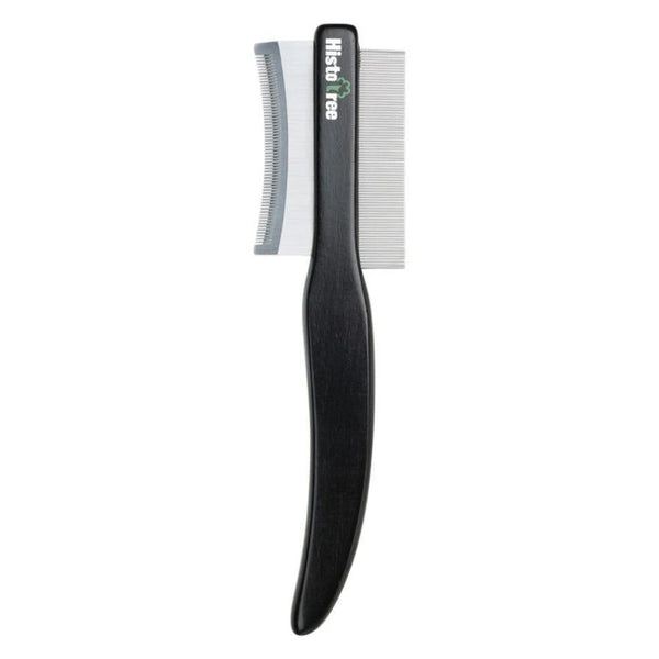 HKM-201363 Double-sided Pet Hair Comb with Stainless Steel Teeth - Easy Deshedding Brush for Cat and Dog Grooming
